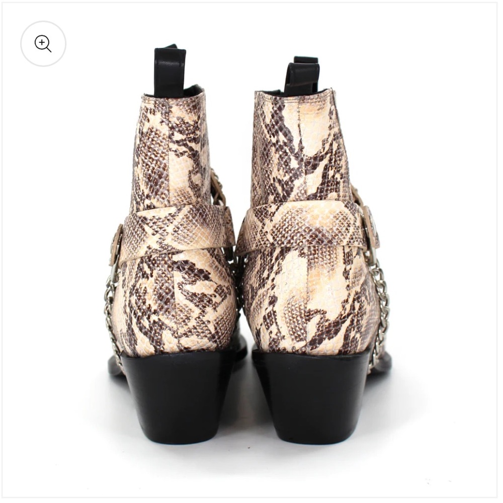 Anine Bing Harris Python Booties Size 38 - Picture 3 of 10